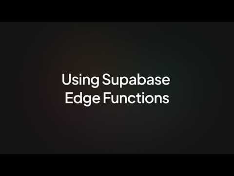 Supabase 101: Everything You Need to Get Started!